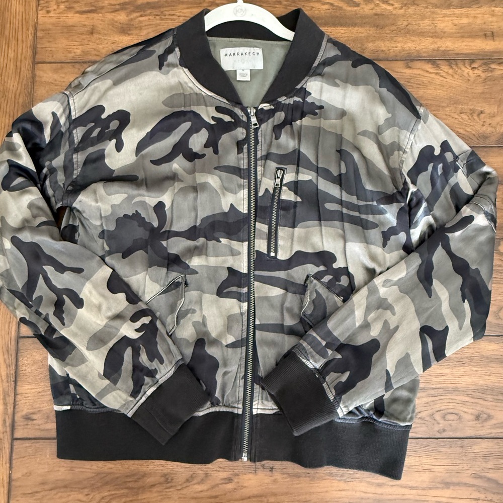 Marrakech Women’s Camo Bomber Jacket